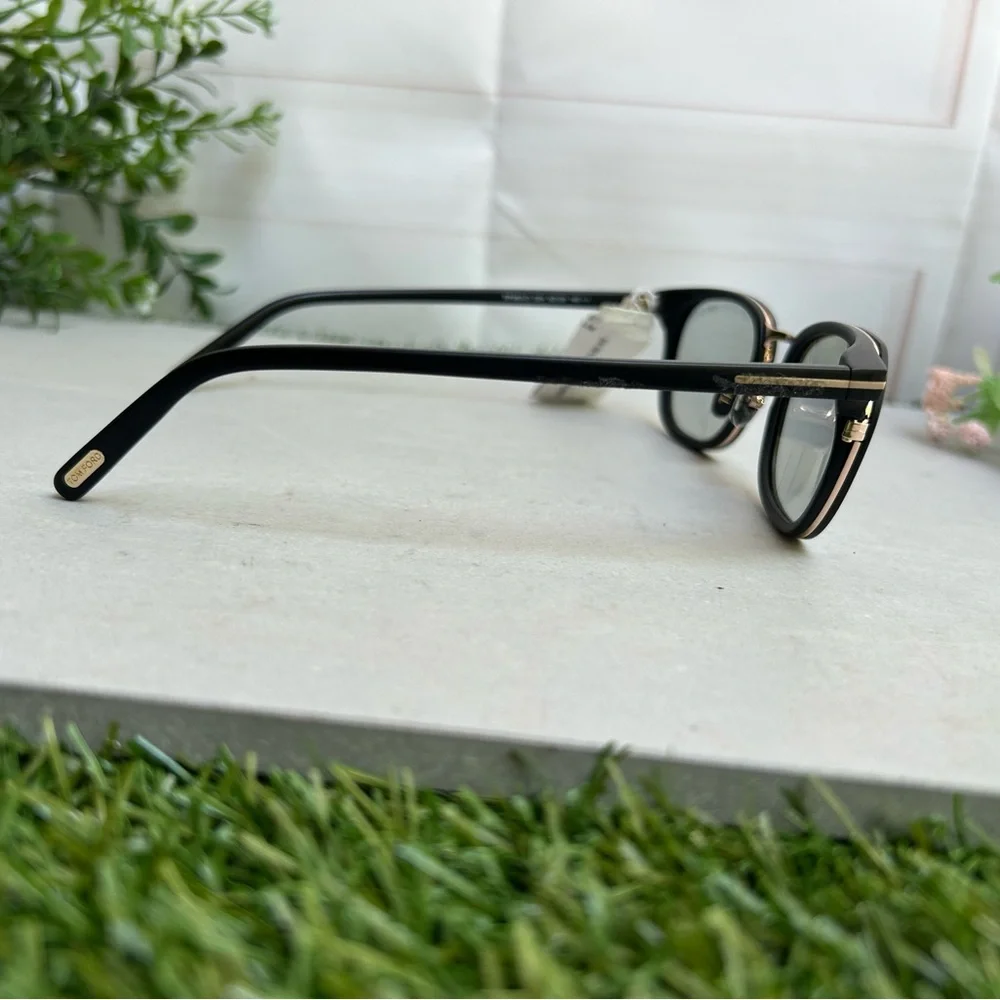 TOM FORD Tf 963-d O1b Shiny Black/Smoke gold Uv Protection 52-20-140 New unisex